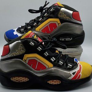 Reebok Question Mid x Power Rangers Megazord Shoes Men's Size 9.5 GY0590 NEW